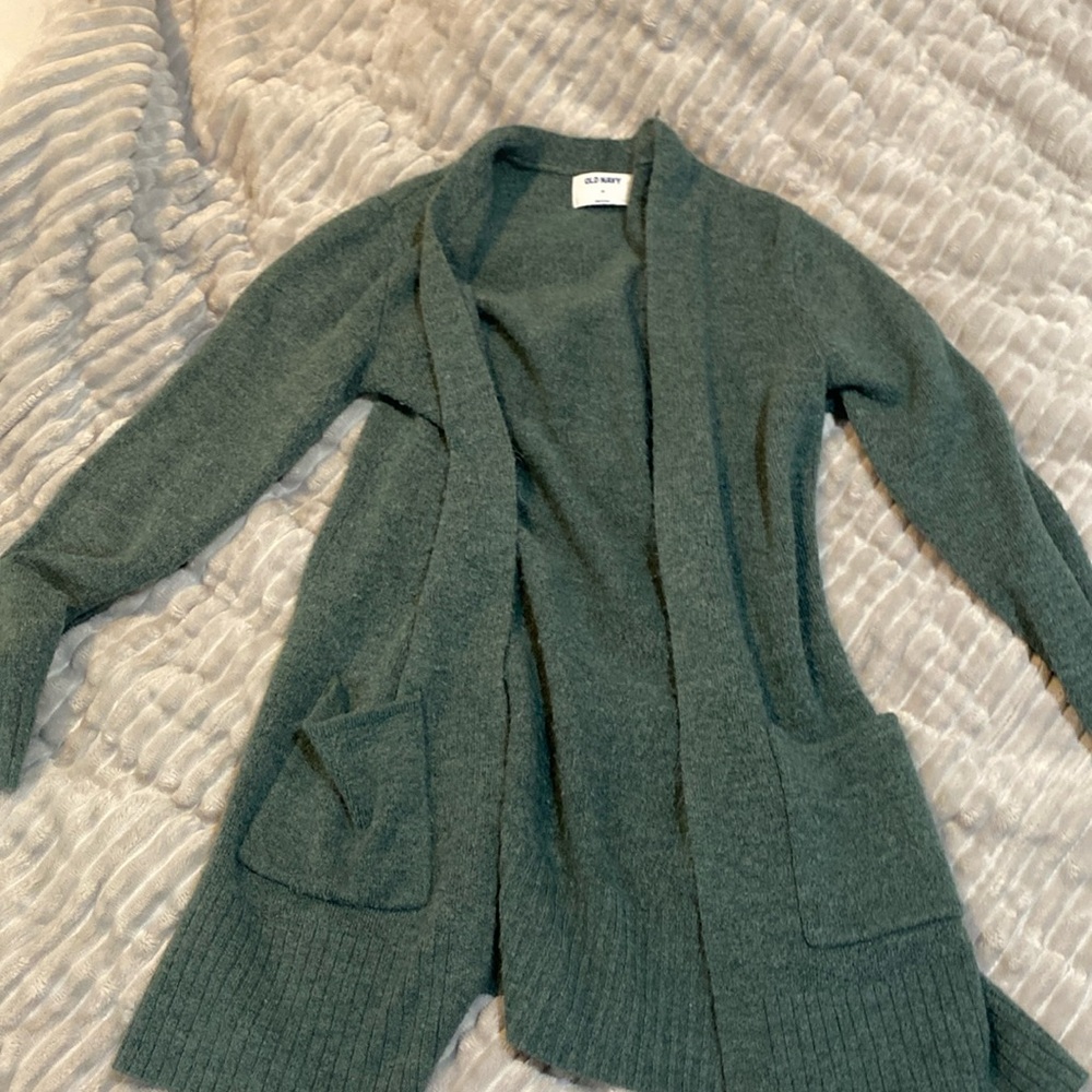 Green old navy cardigan